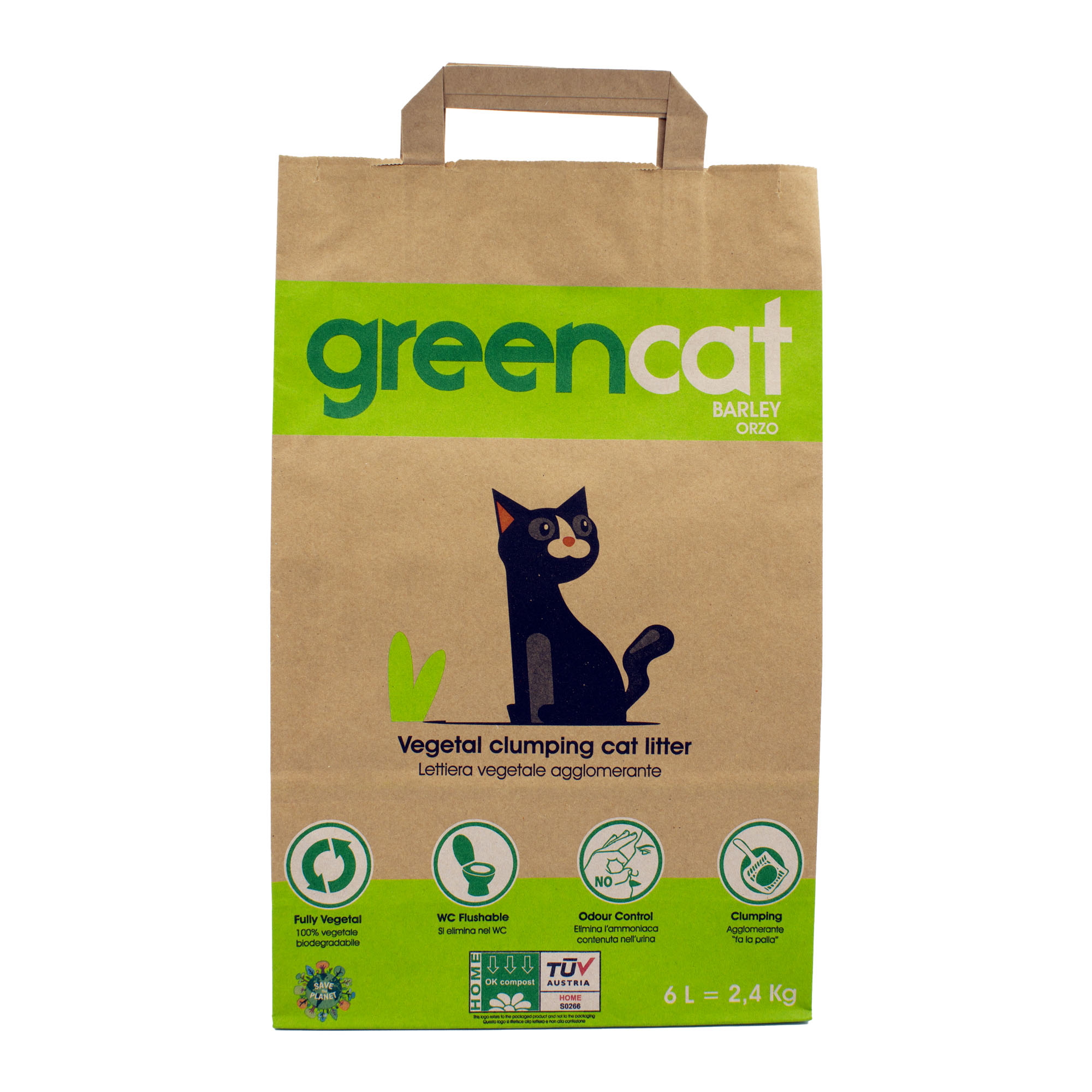 Greencat Natur Klumpstreu - Natur Klumpstreu / 6 Liter