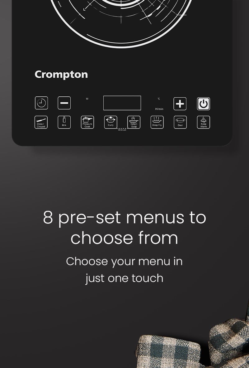 8 Pre-set Menus to Choose From