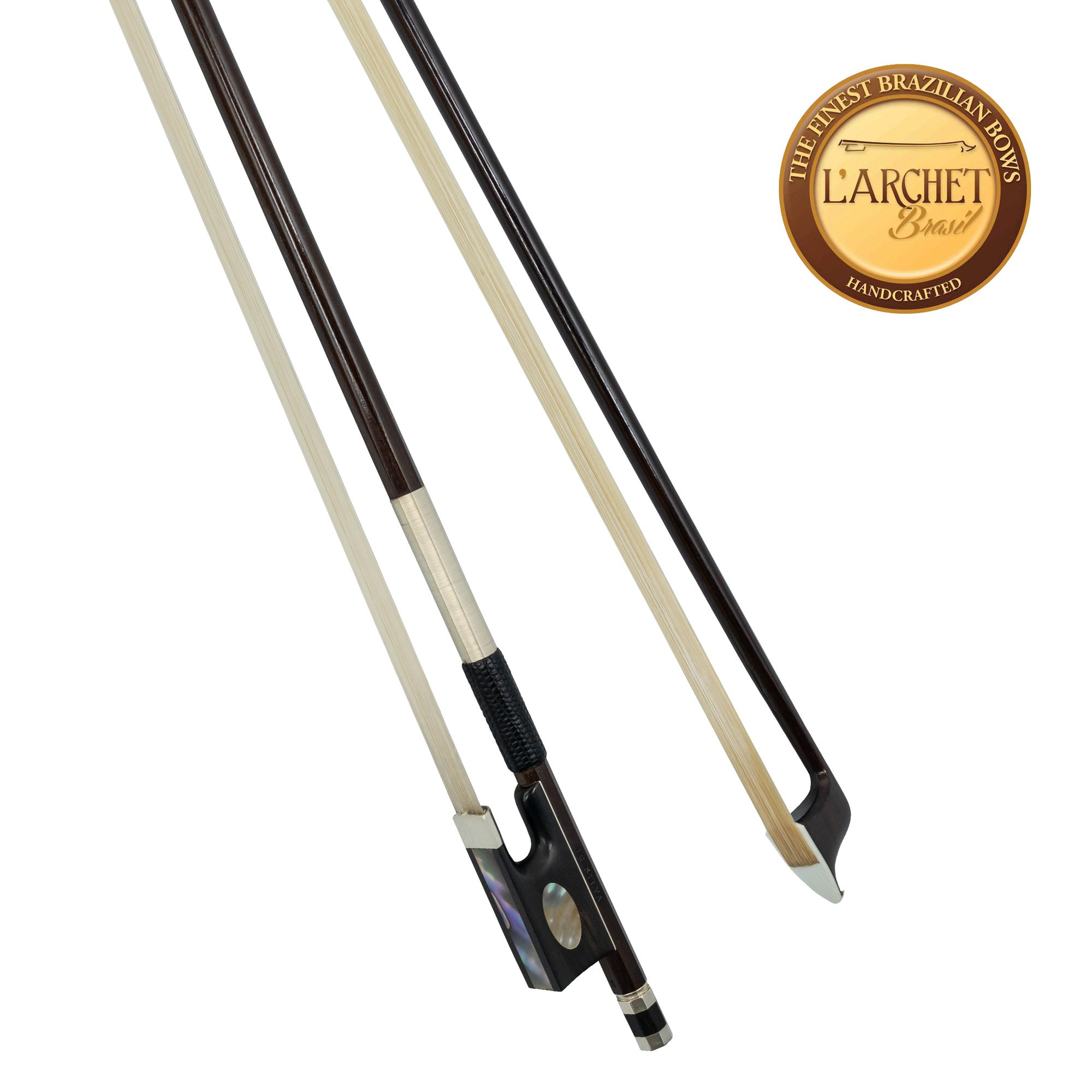 L'archet Brasil Silver Full-Mount Ipe Violin Bows Various Styles in action