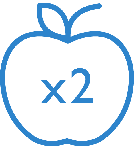 2 serves of fruit