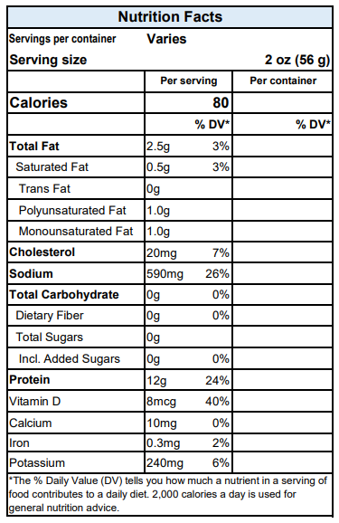 smoked whitefish nutrition