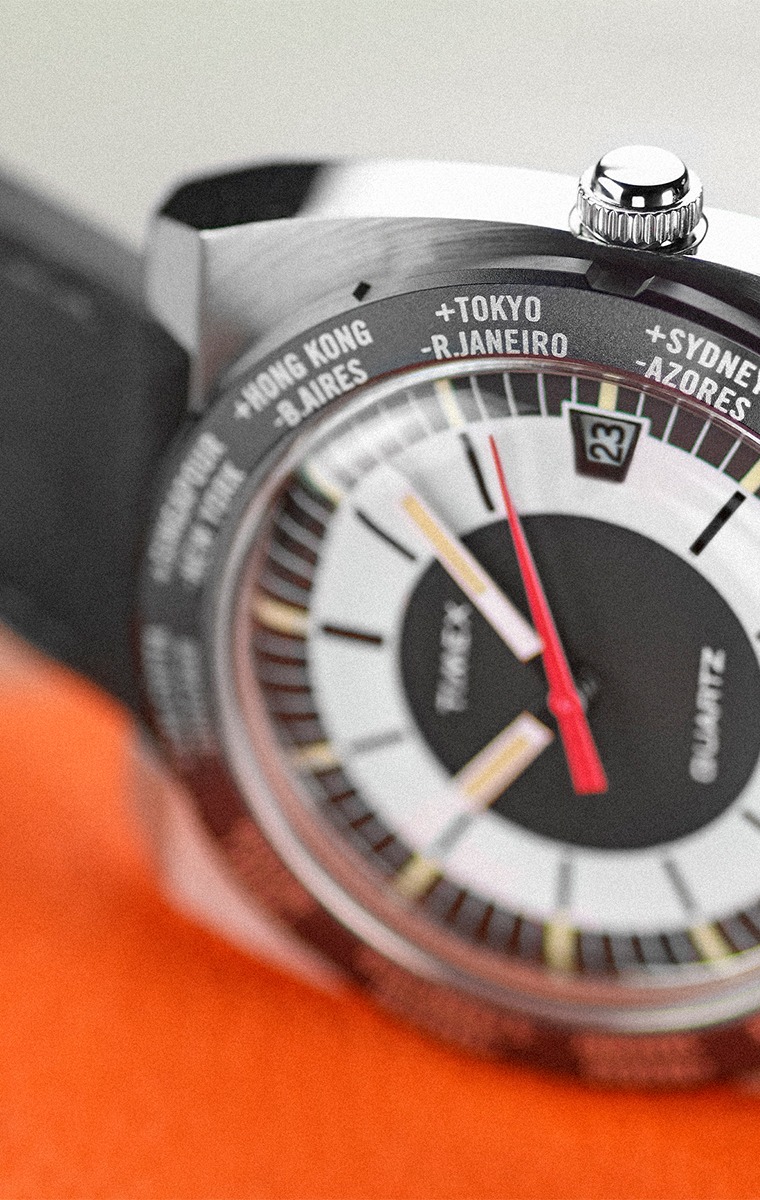 World Time Reissue 39mm Leather Strap Watch - TW2V69500