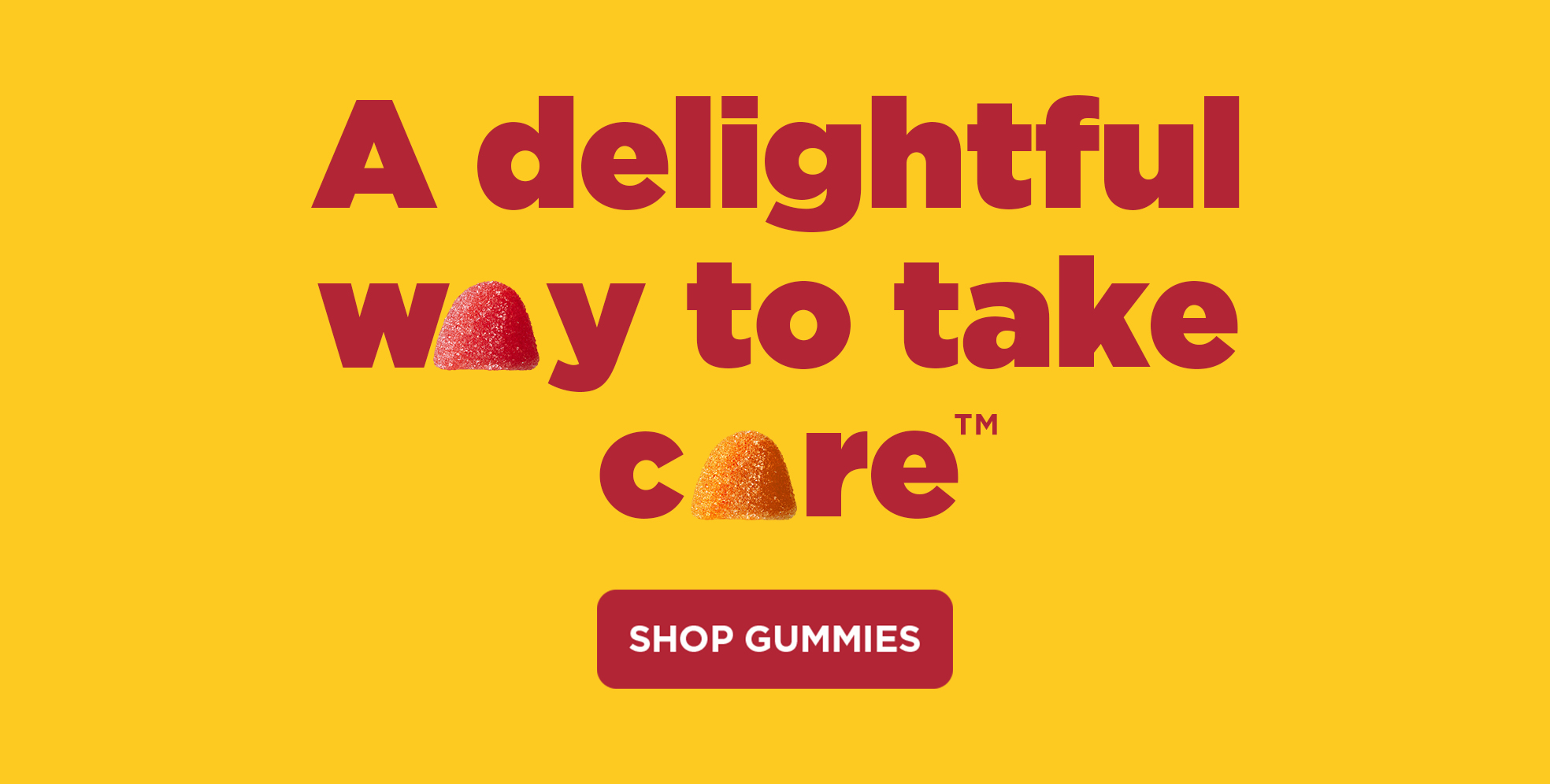 Marketing card for Gummies