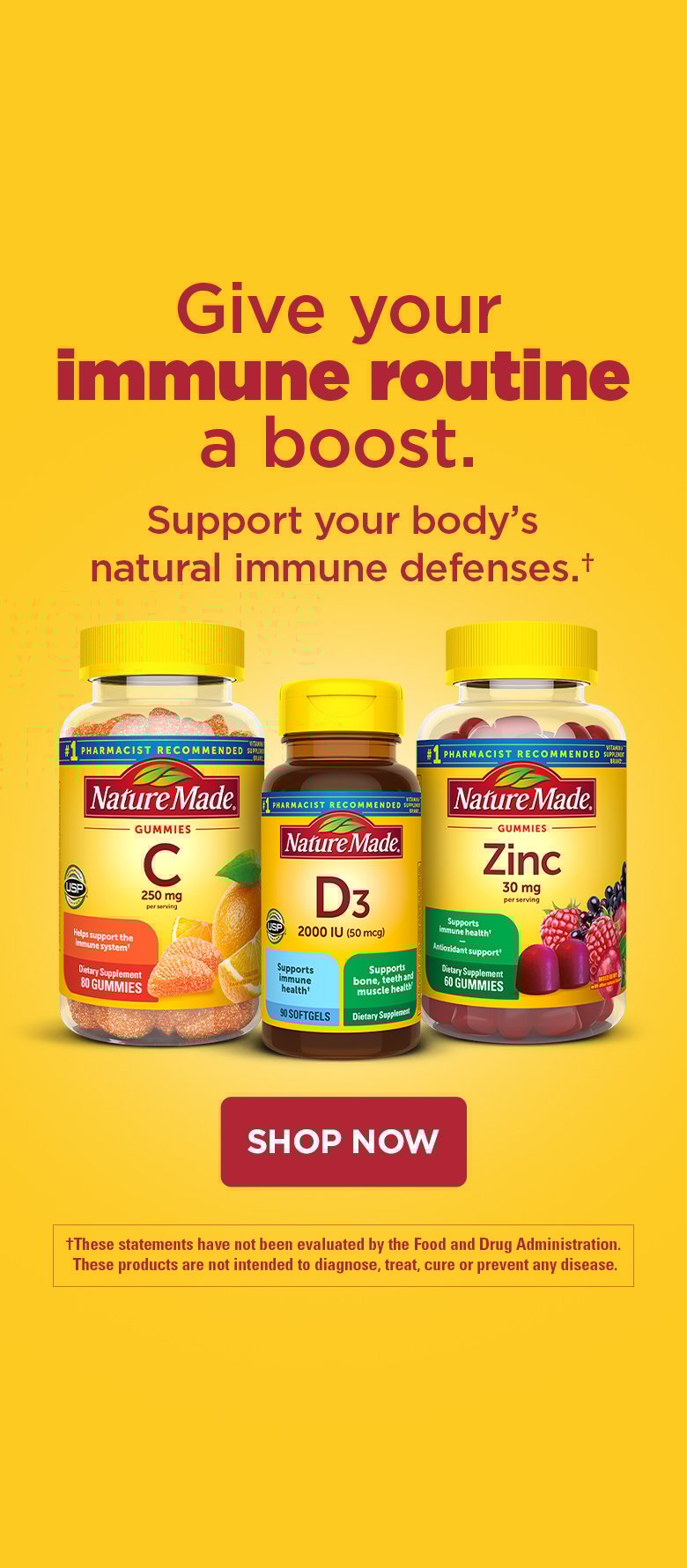 Marketing card for Immune Support