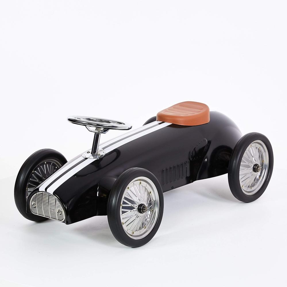 retro steel toy ride on push car push ride on speedster race car