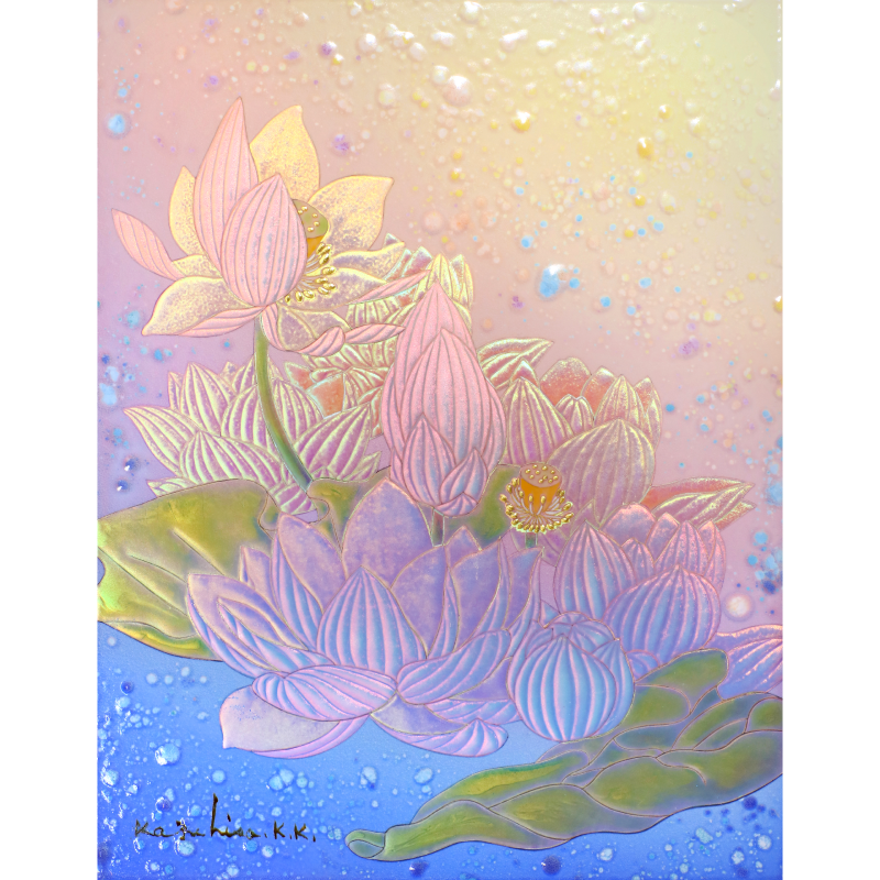 陶彩画_花作品_天上の花_全体