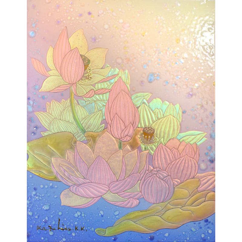 陶彩画_花作品_天上の花_全体