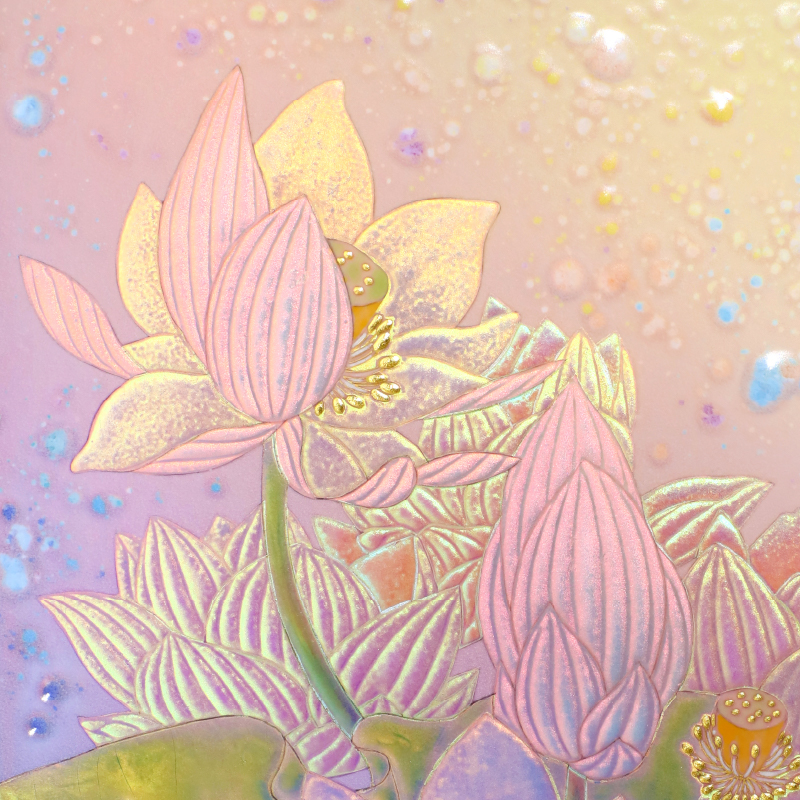 陶彩画_花作品_天上の花_詳細