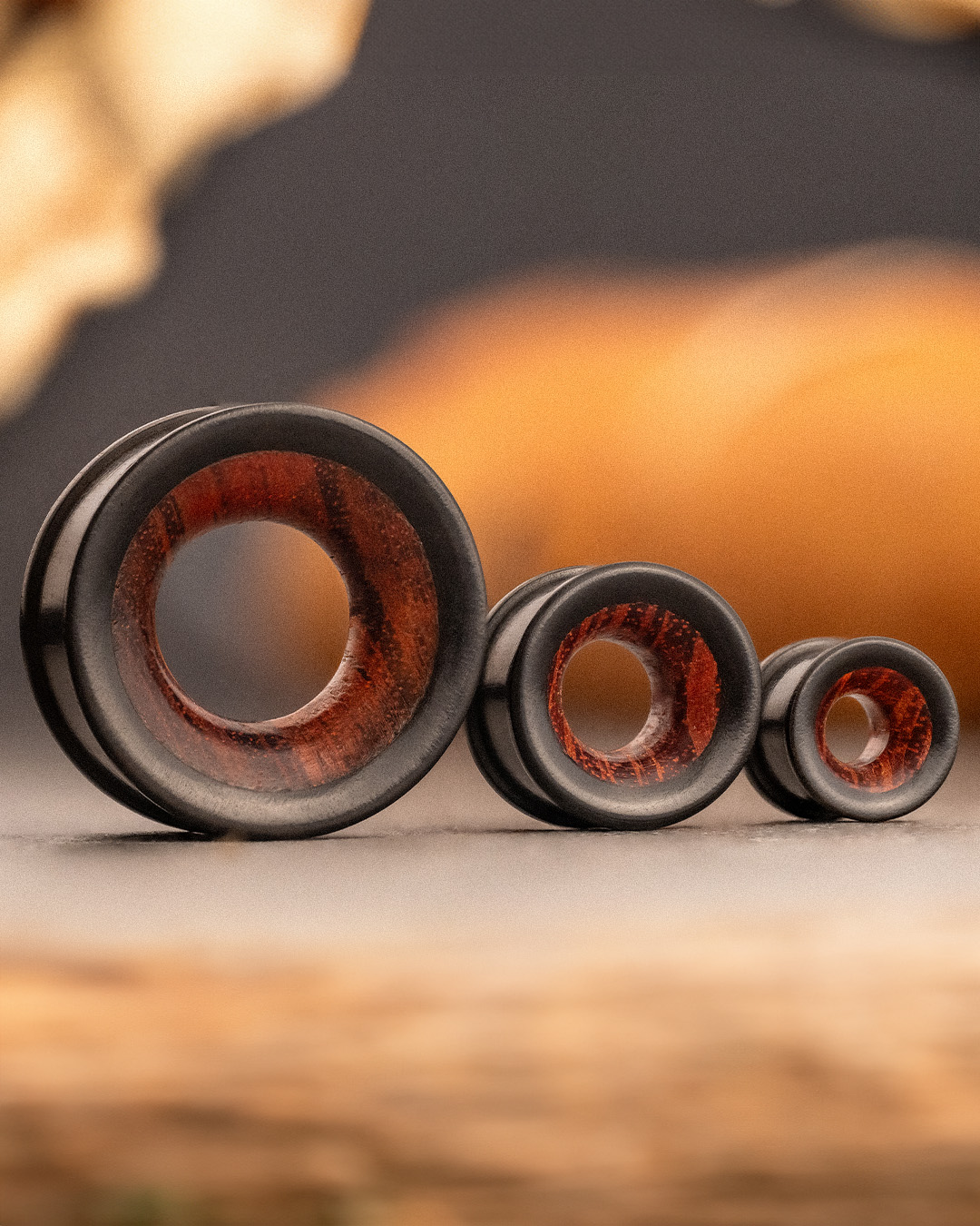Stylish cool natural wood gauges