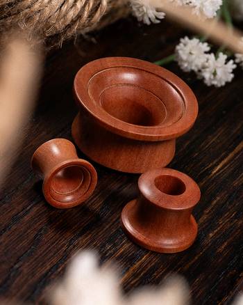 Saba Mayan flare Tunnels - Custom Plugs, Ear Plugs, Gauges, Stretched Ears