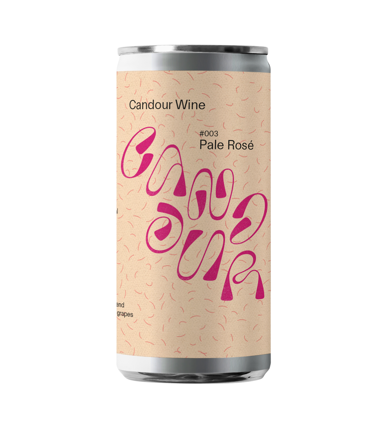 Candour Wine can of rosé from Can Sumoi