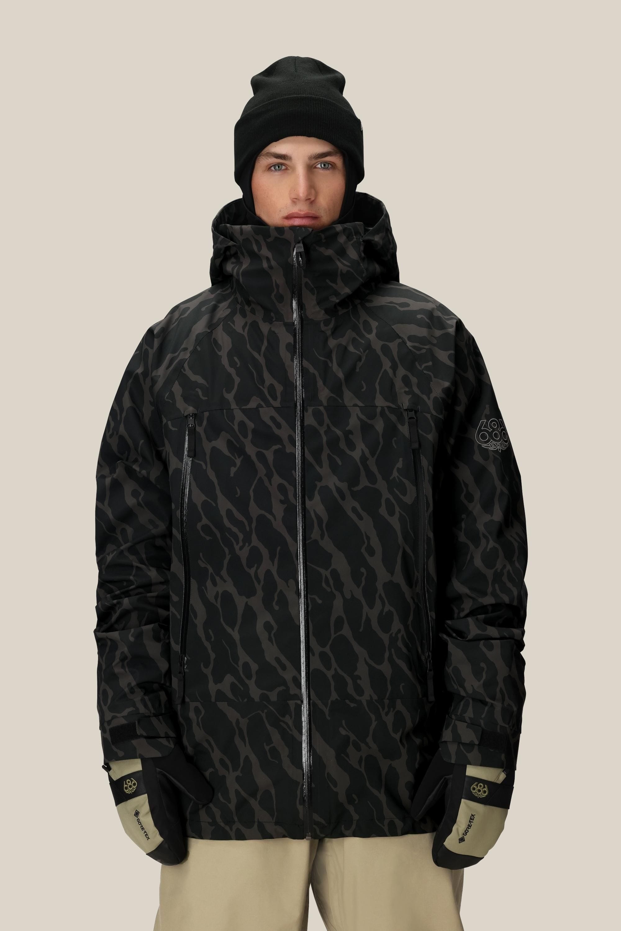 BLACK FRACTURE PRINT