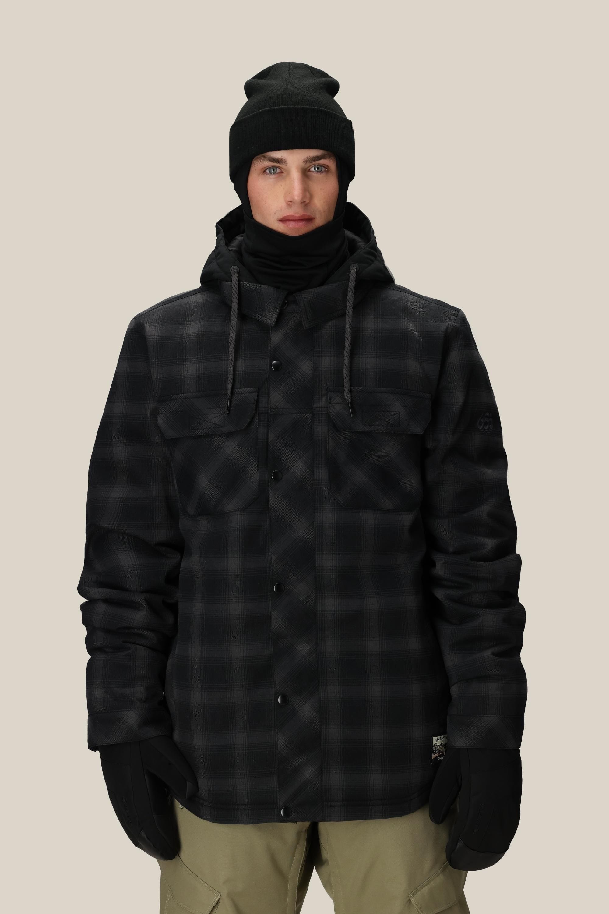 BLACK PLAID