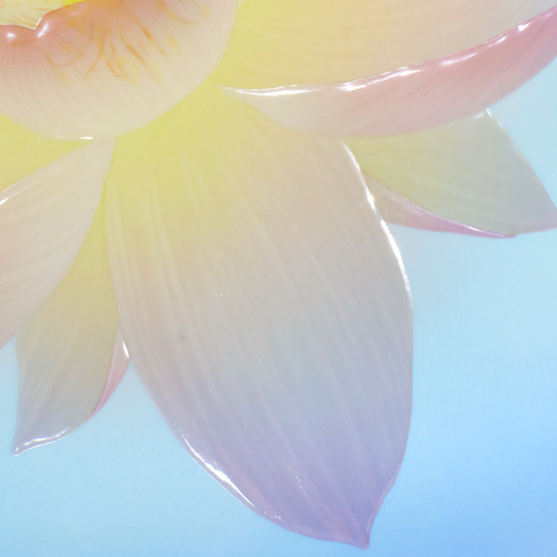 陶彩画_花作品_Lotus_詳細