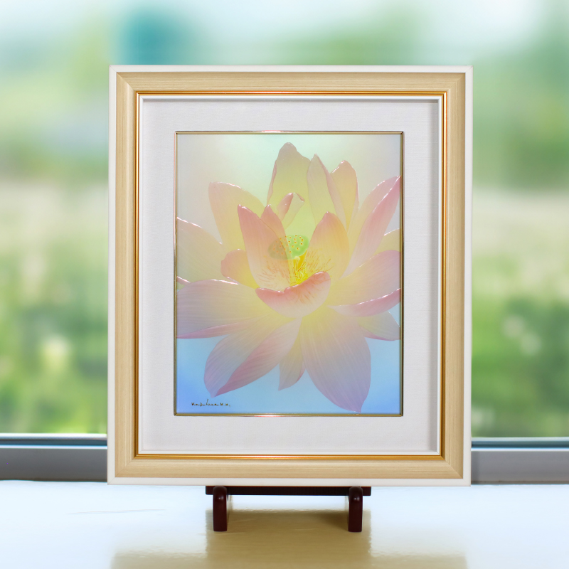 陶彩画_花作品_Lotus_展示イメージ
