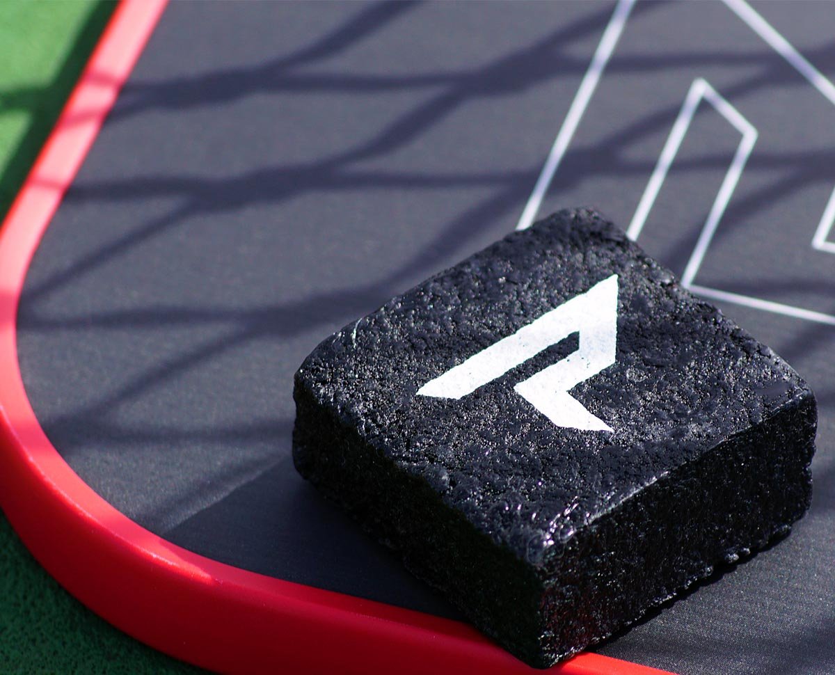 Paddle Eraser sitting on paddle