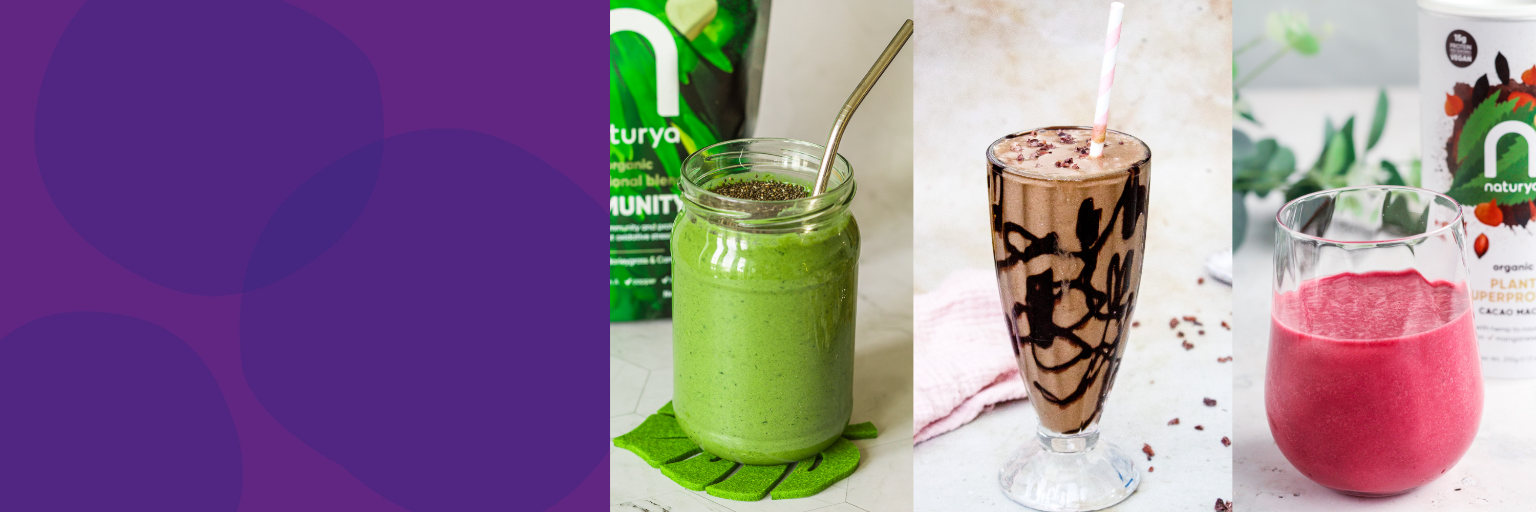 Sign up to Naturya's newsletter to receive a free superfood smoothie eBook!