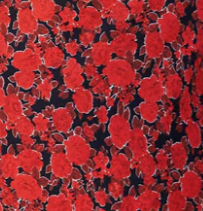 Petite red blurred floral print bias cut maxi skirt