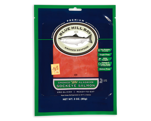 Blue Hill Bay wild sockeye smoked salmon