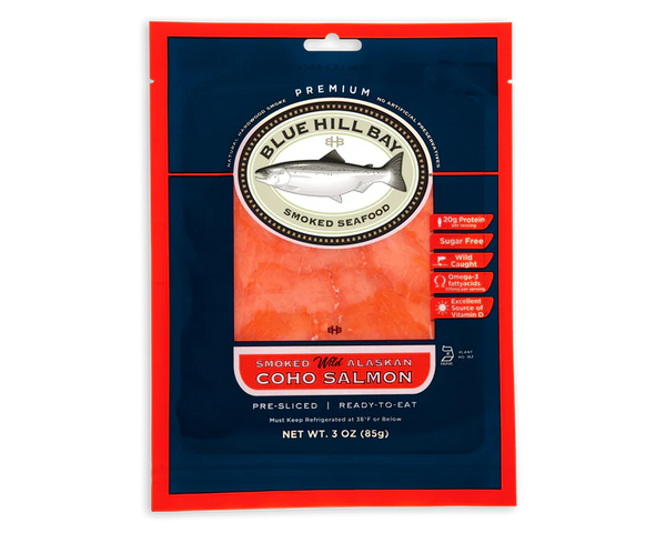 Blue Hill Bay wild coho smoked salmon