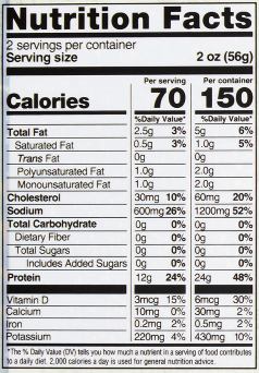 Acme Smoked Fish Scottish smoked salmon nutrition