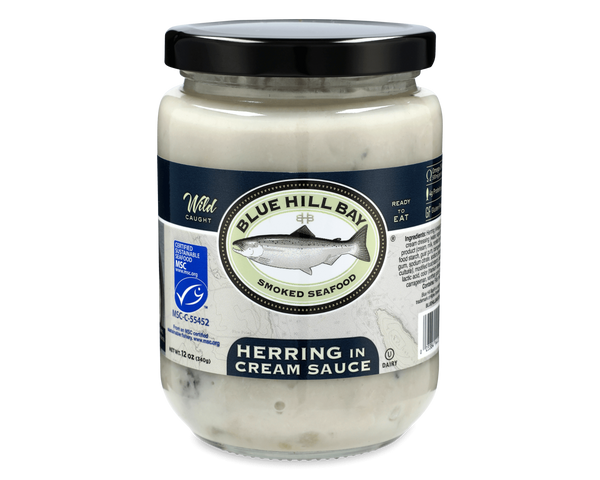 Blue Hill Bay pickled herring in cream sauce