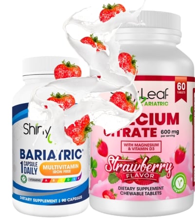 Bariatric Multivitamin Iron-Free and Calcium Citrate Strawberry What's Inside