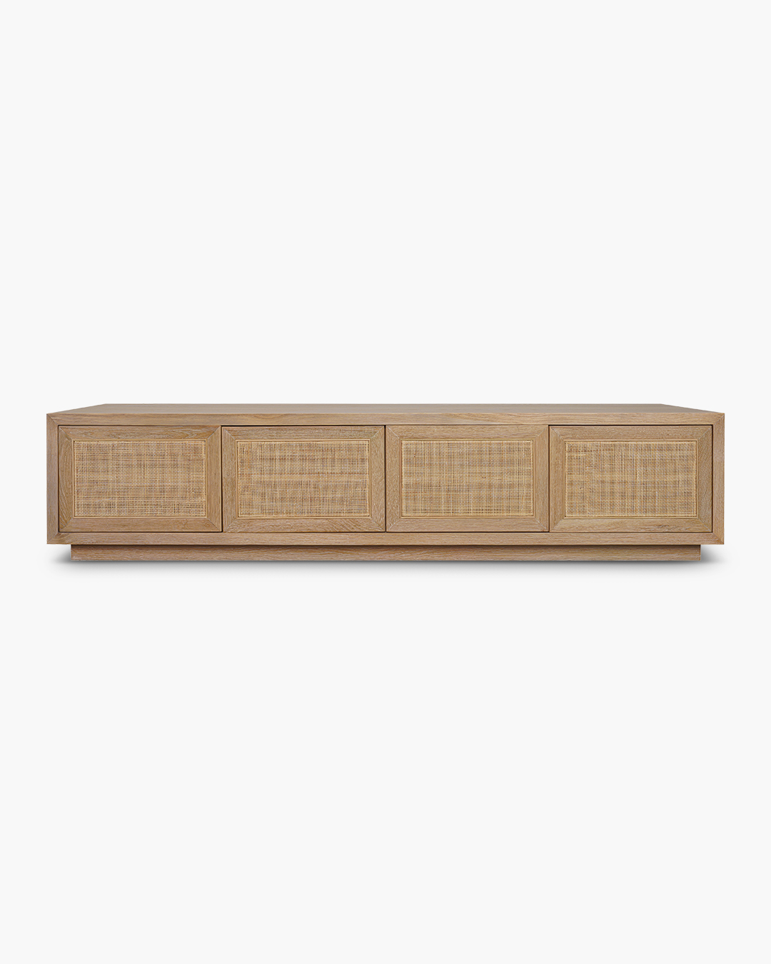 Washed Oak Bosca 4 Door Entertainment Unit