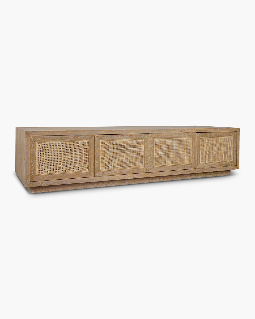 Washed Oak Bosca 4 Door Entertainment Unit