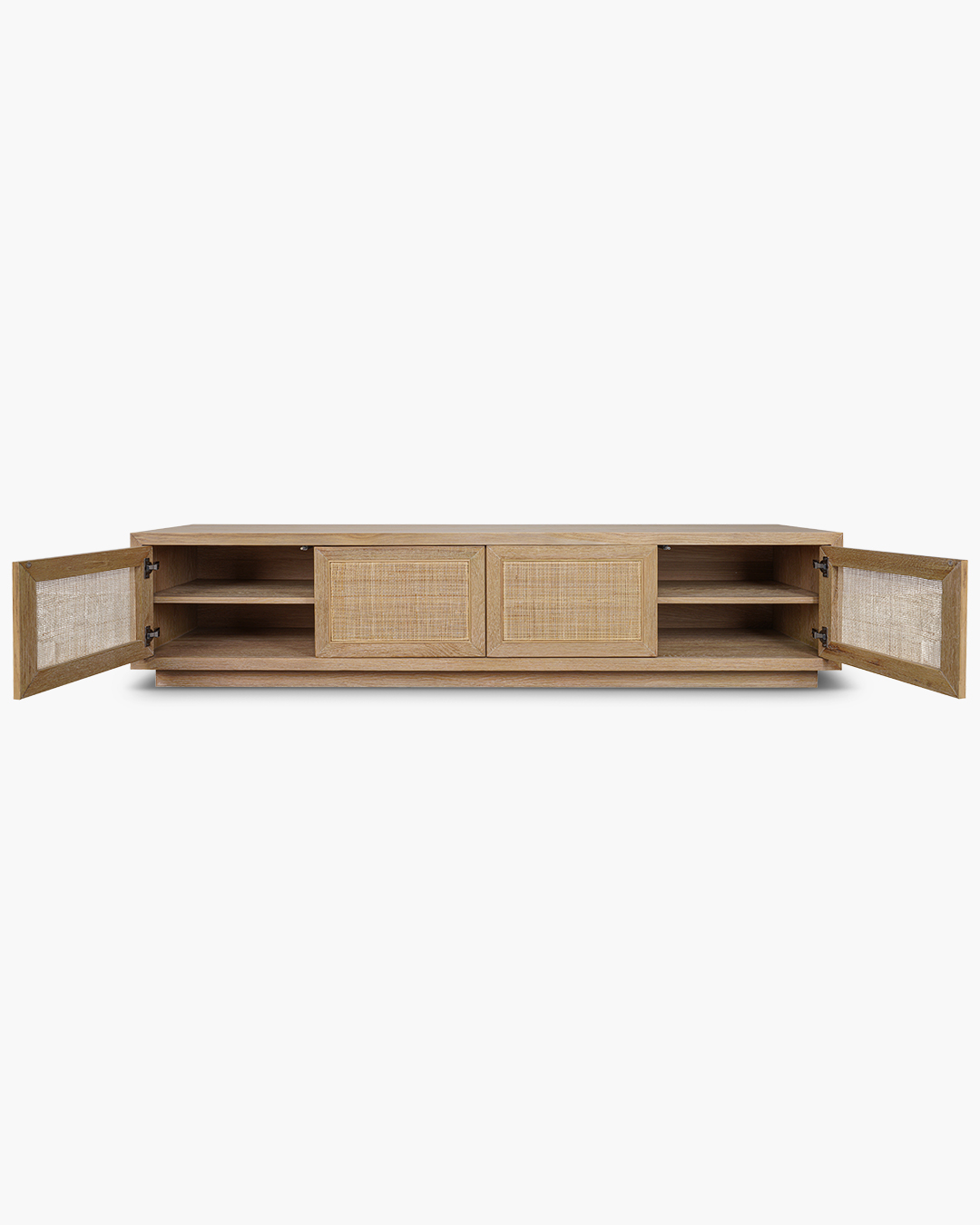 Washed Oak Bosca 4 Door Entertainment Unit