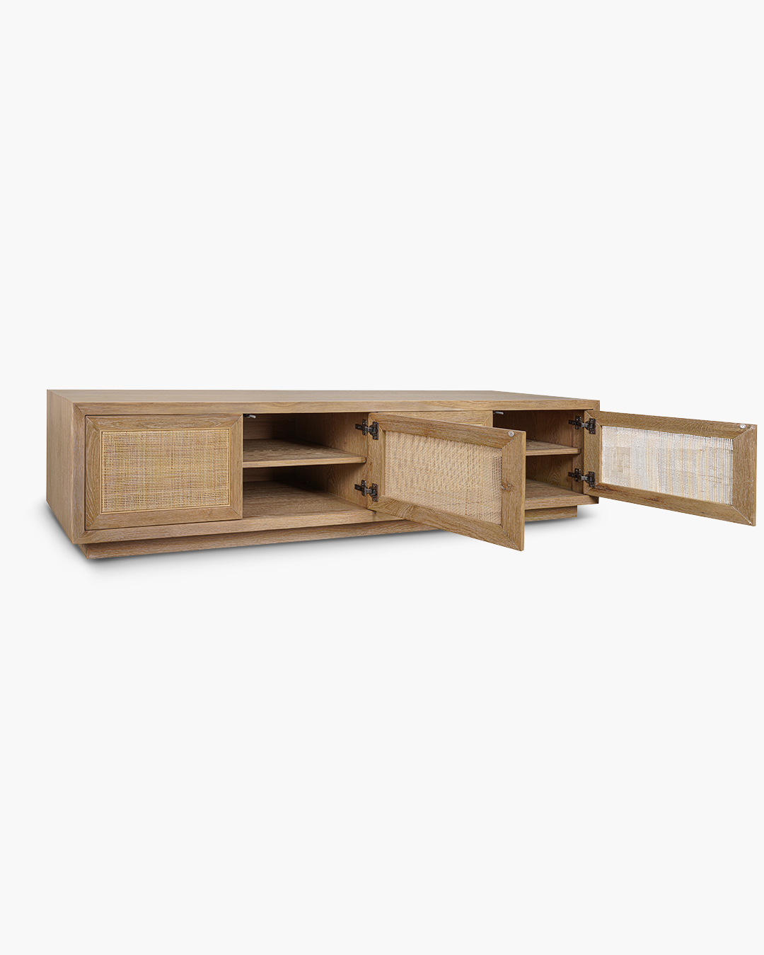 Washed Oak Bosca 4 Door Entertainment Unit