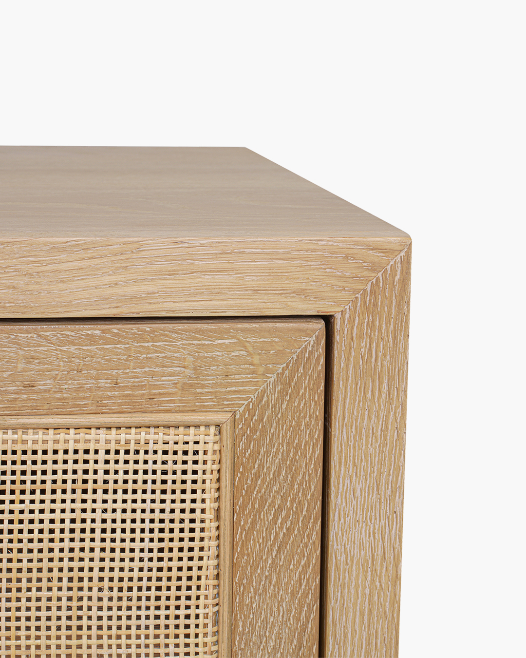 Washed Oak Bosca 4 Door Entertainment Unit