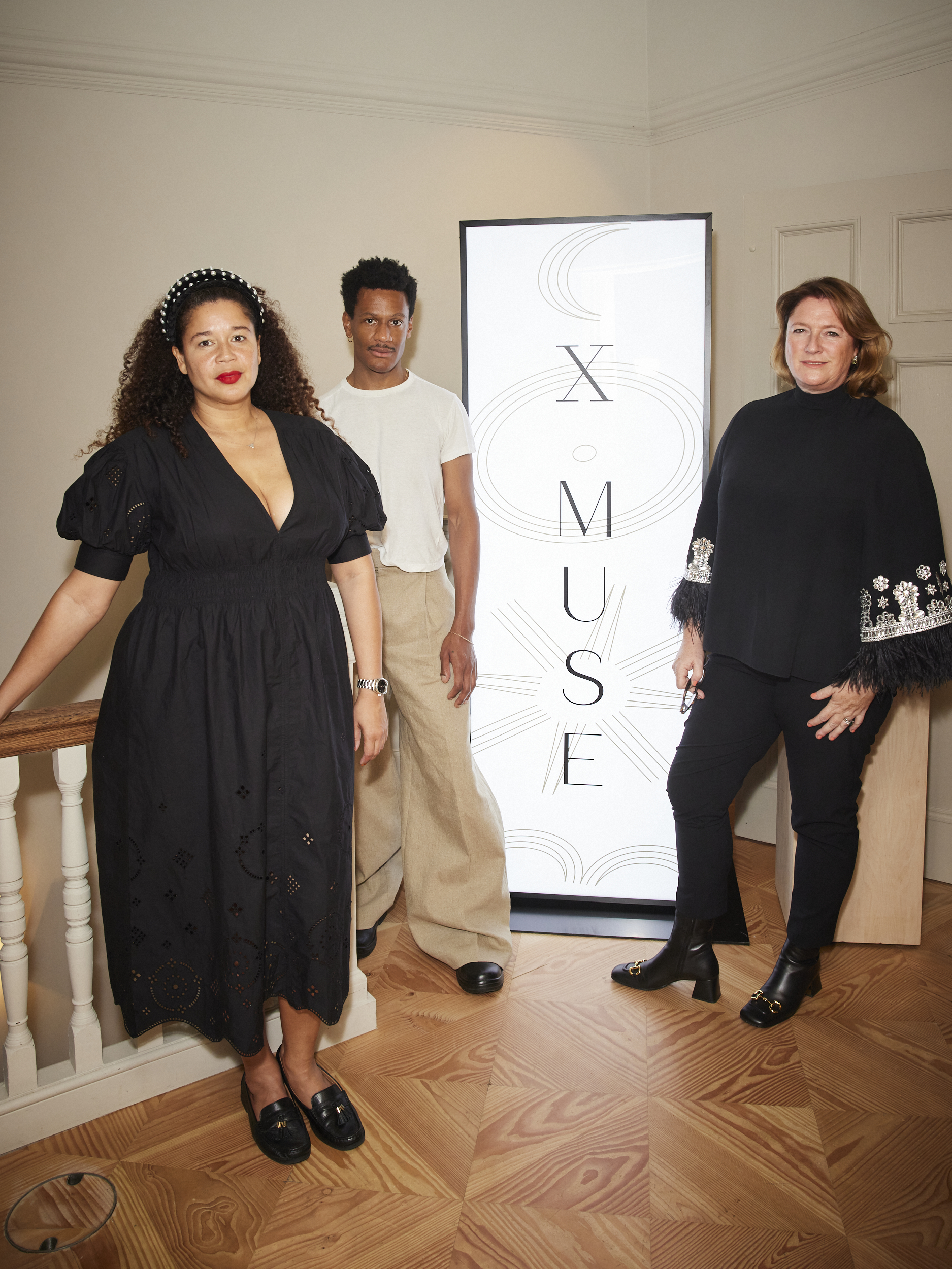 Alberta Whittle, Lewis Gilbert and Nicky Wilson at the Xmuse event