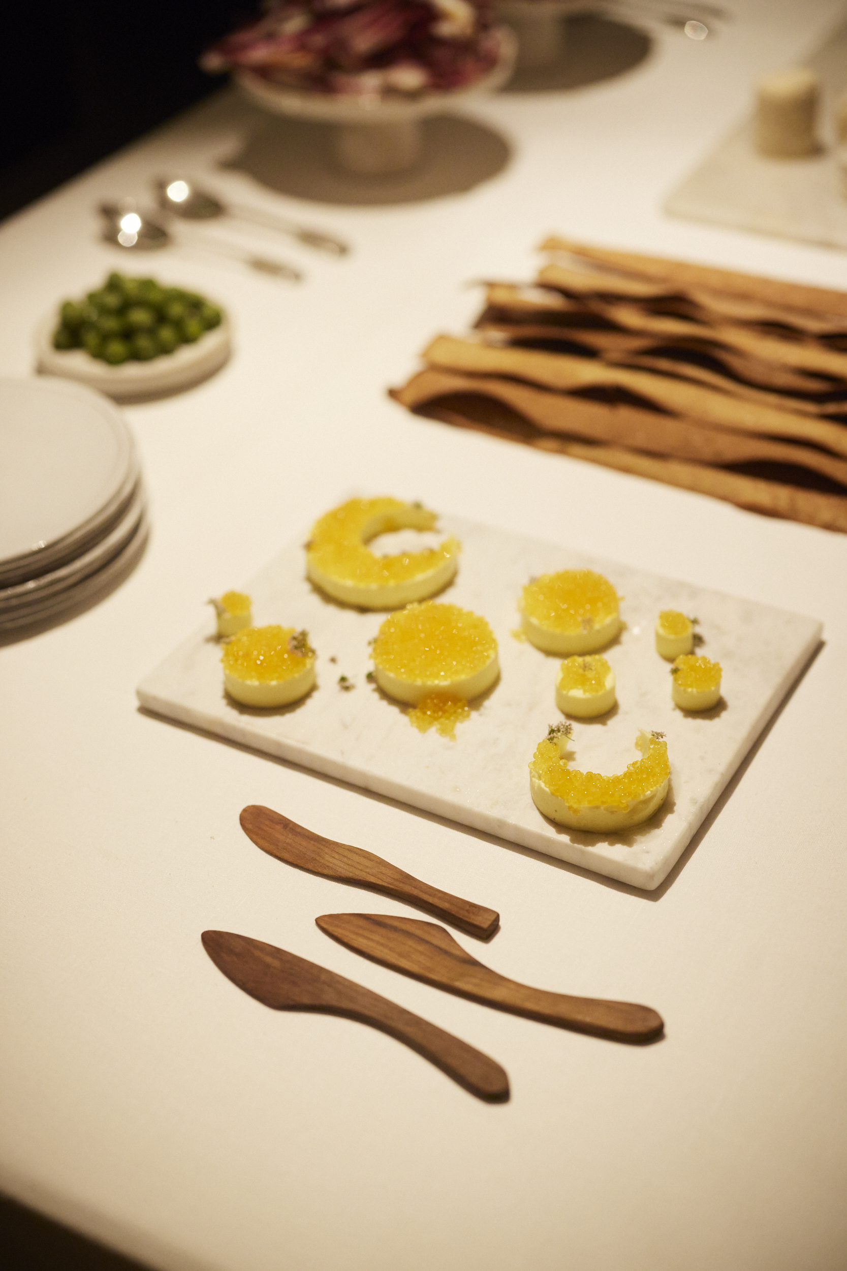 Fish roe delicacies at Helicon workshop
