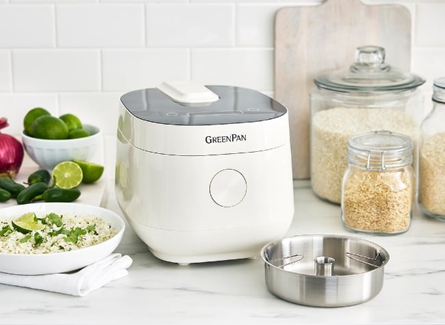 Bistro 8-Cup Carb-Reducing Rice Cooker | Cloud Cream info card