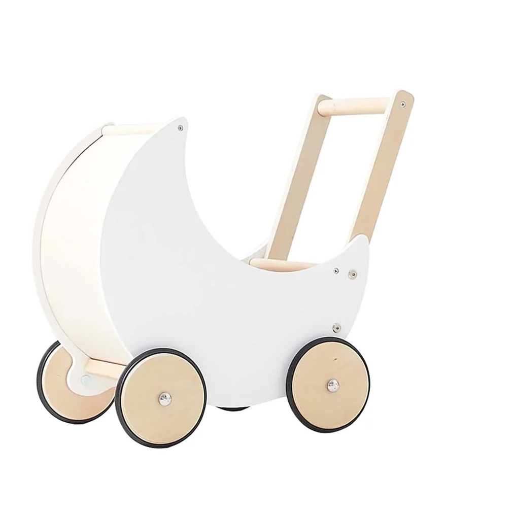 Wooden Moon Doll Pram