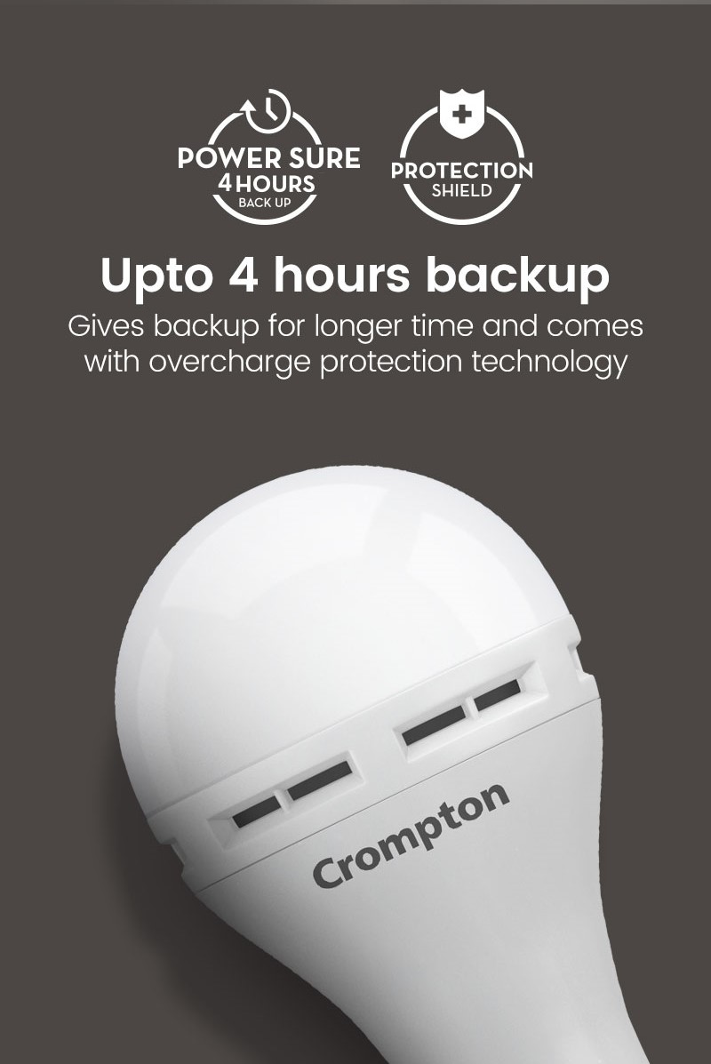 Upto 4 Hours Backup