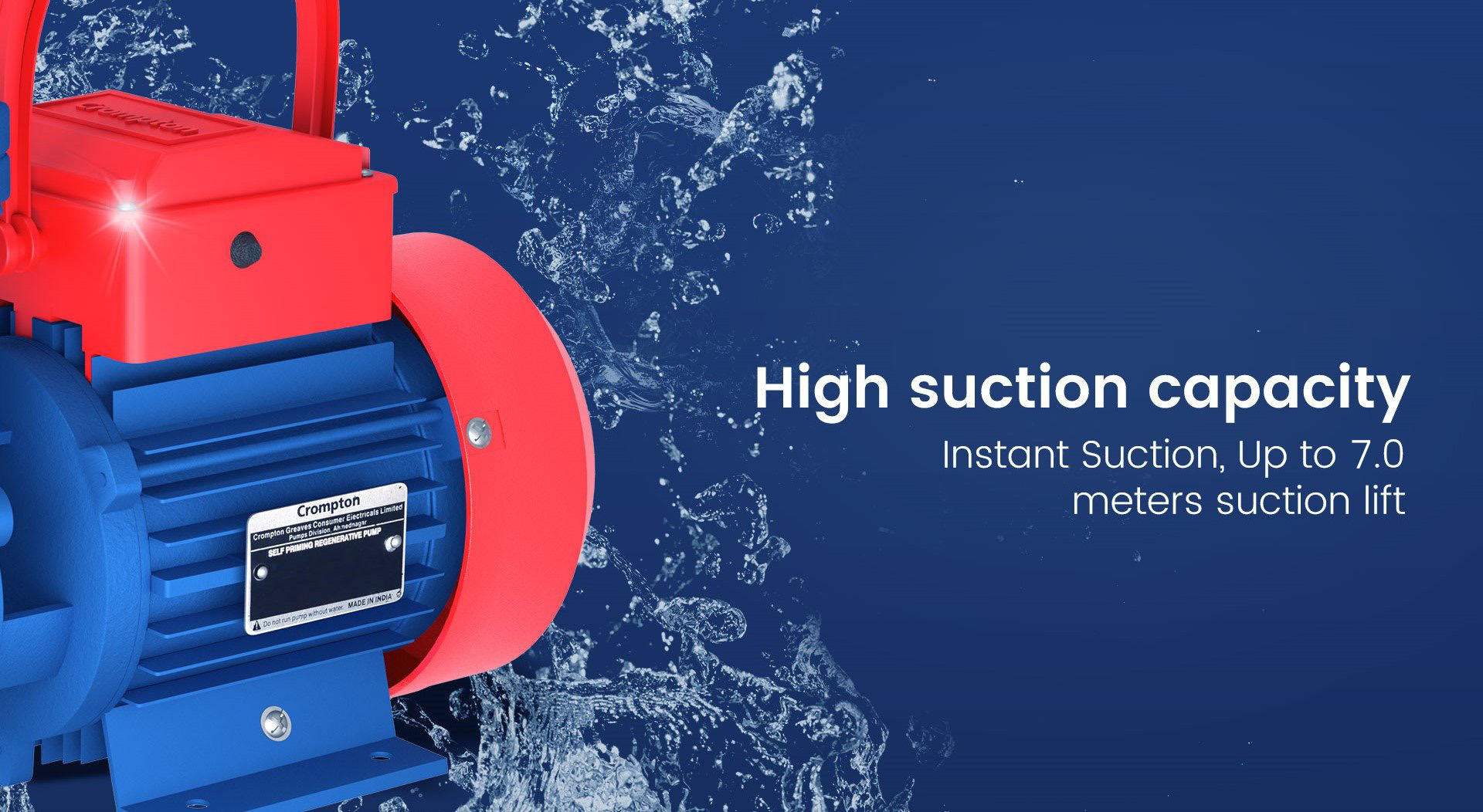 High Suction Capacity