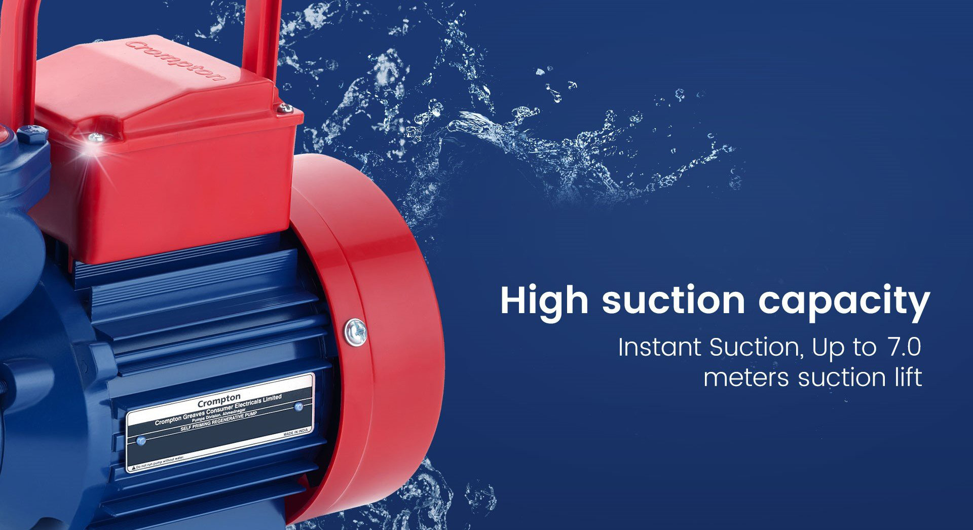 High Suction Capacity
