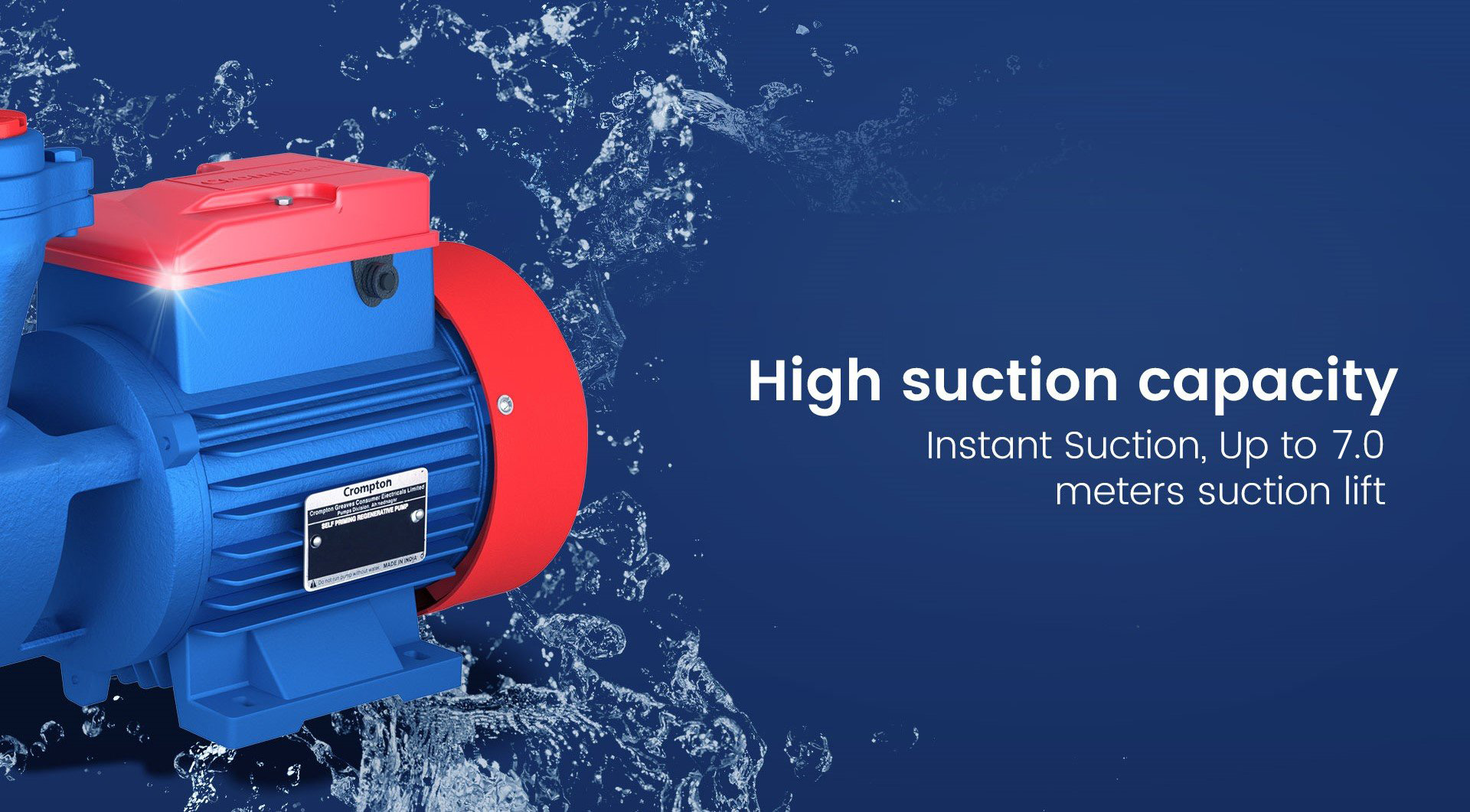 High Suction Capacity