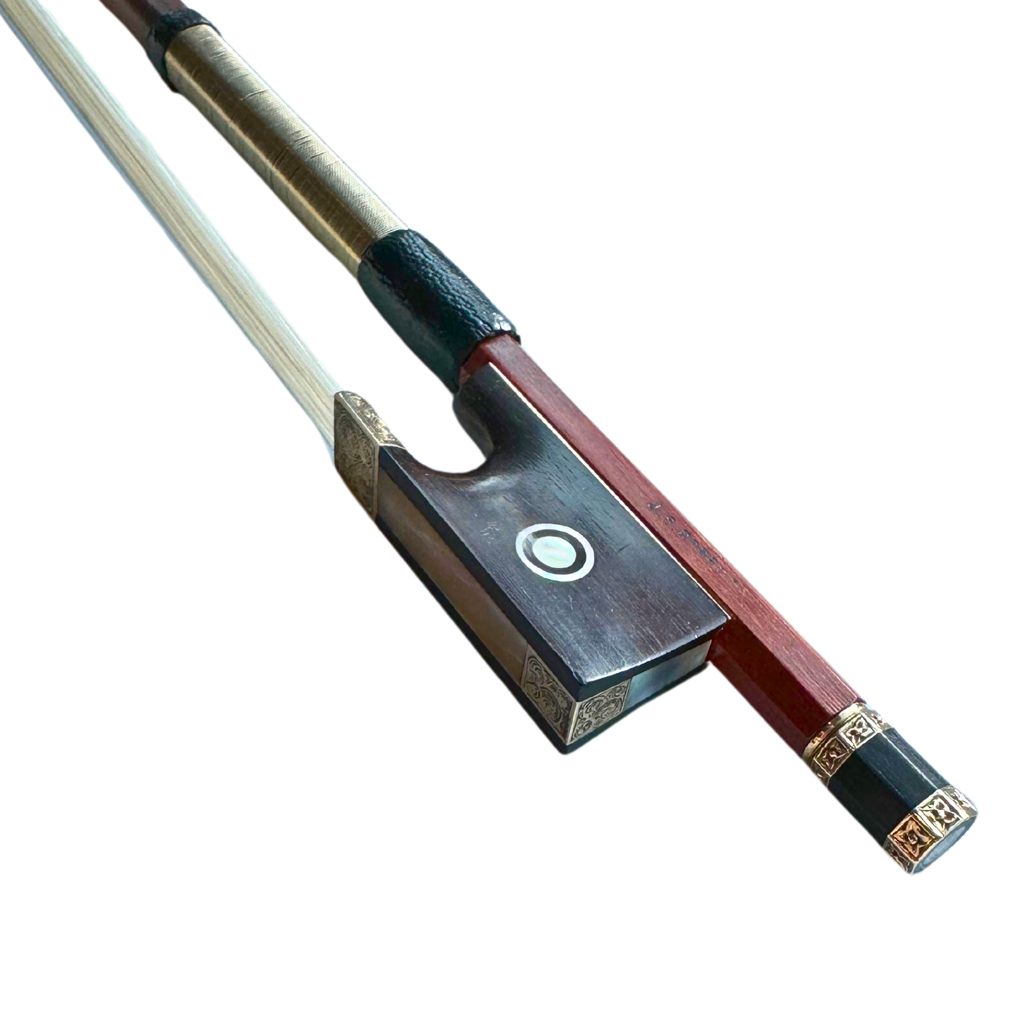 James Morris Robert Gold-Mounted Violin Bow in action