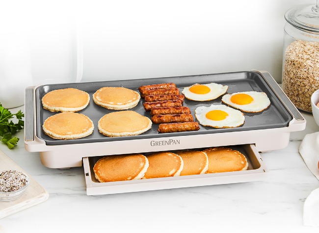 Advanced Griddle with Warming Drawer | Clay info card