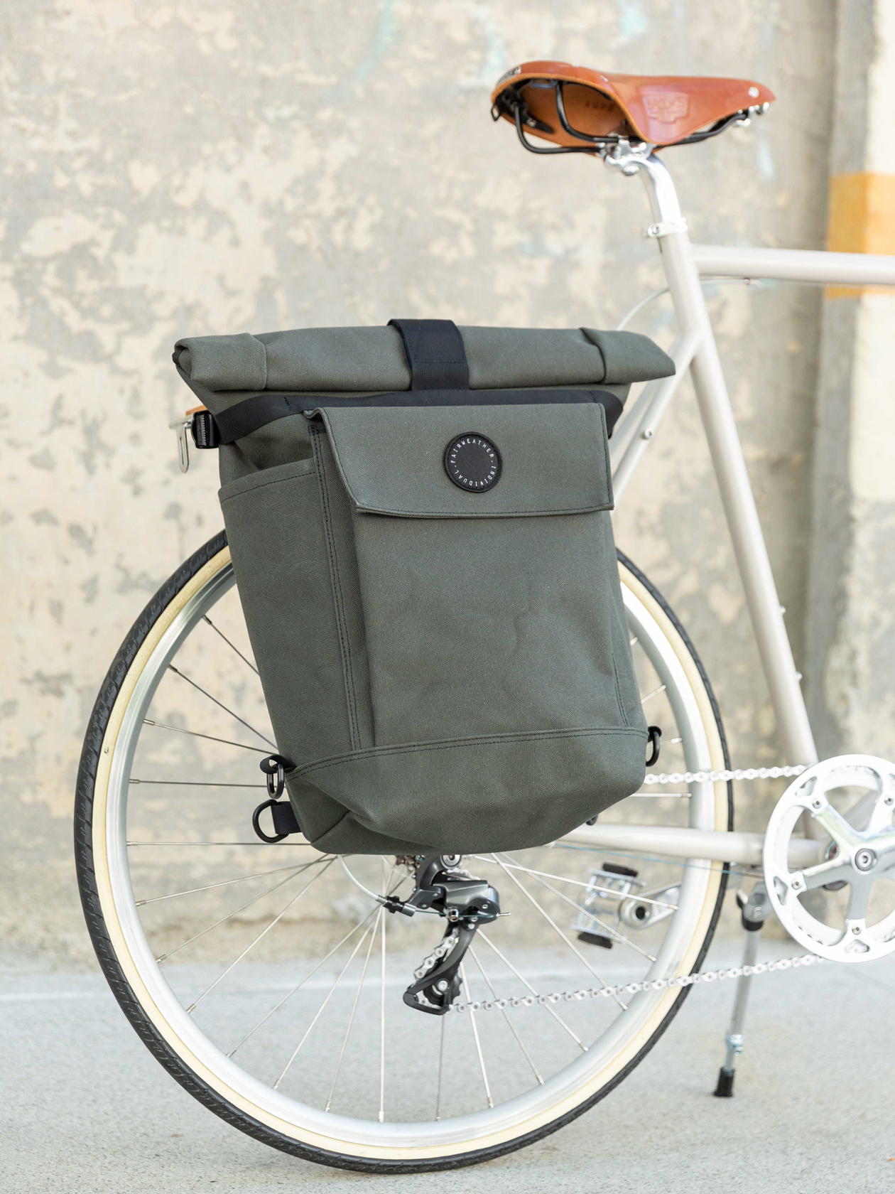 2 Way Backpack / Pannier, Olive