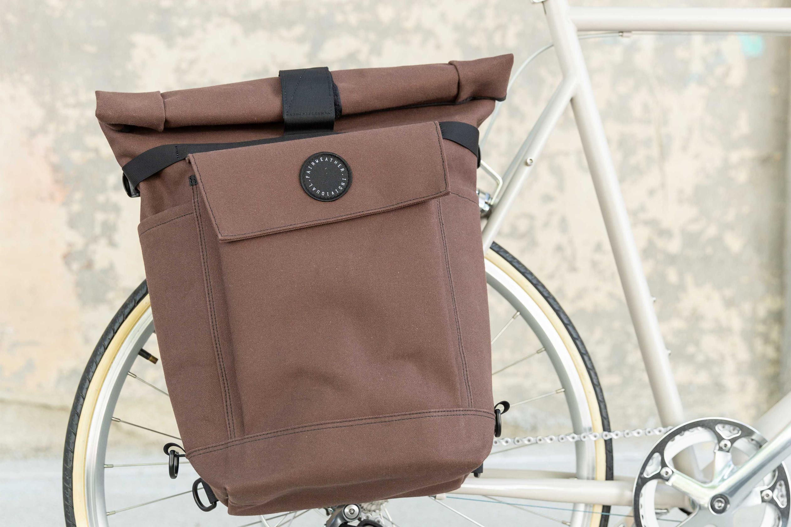 2 Way Backpack Pannier Brown tokyobike