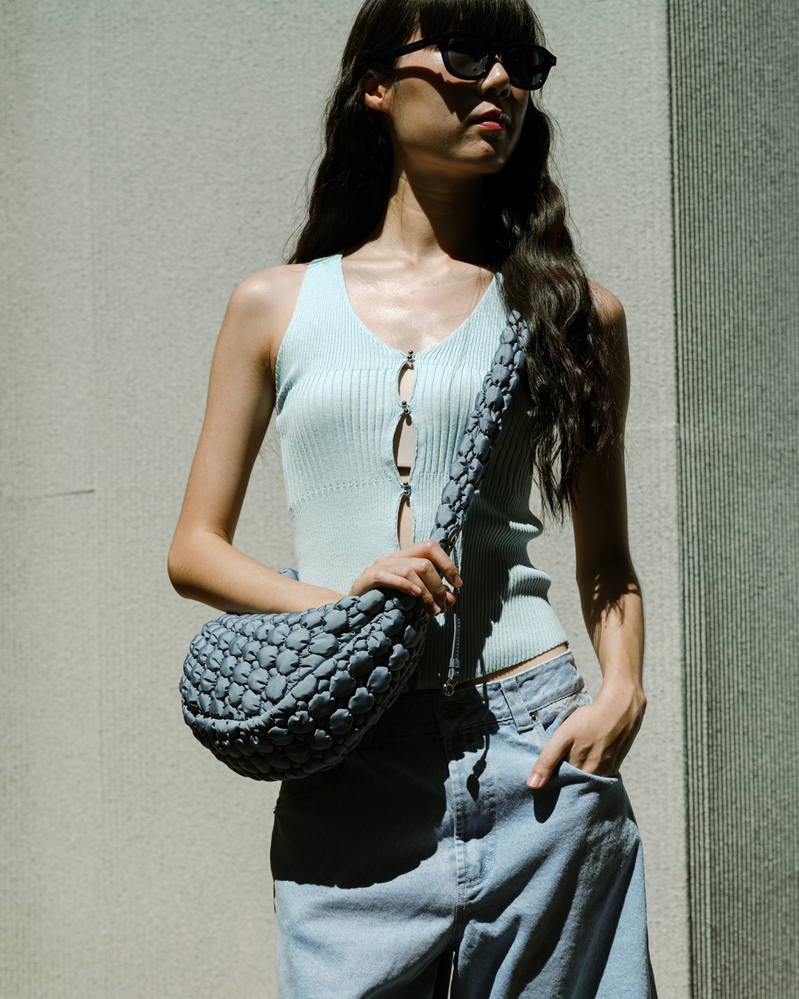 Bloom Shoulder Bag (Olive) - Tocco Toscano