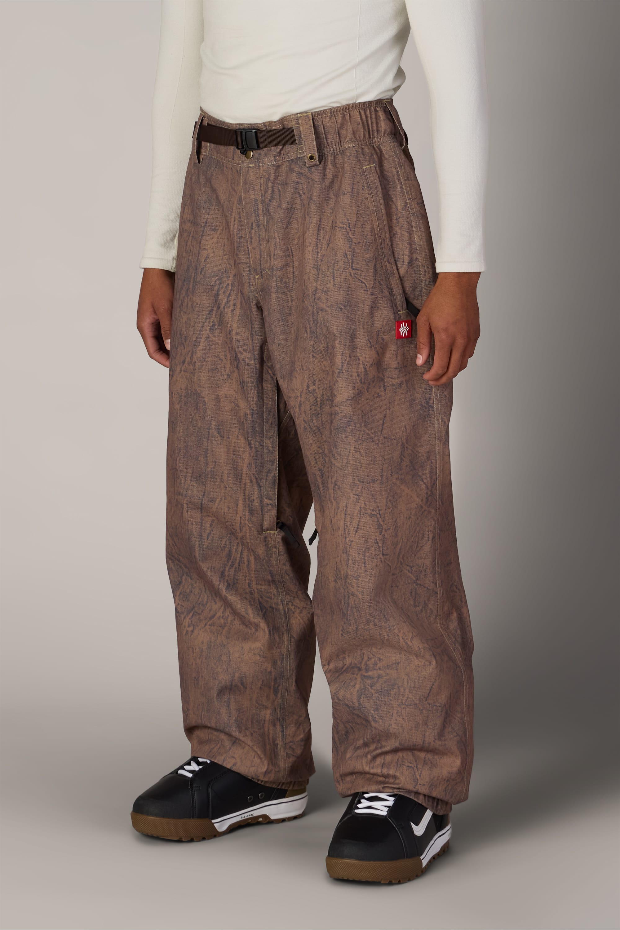 BROWN CRINKLE WASH