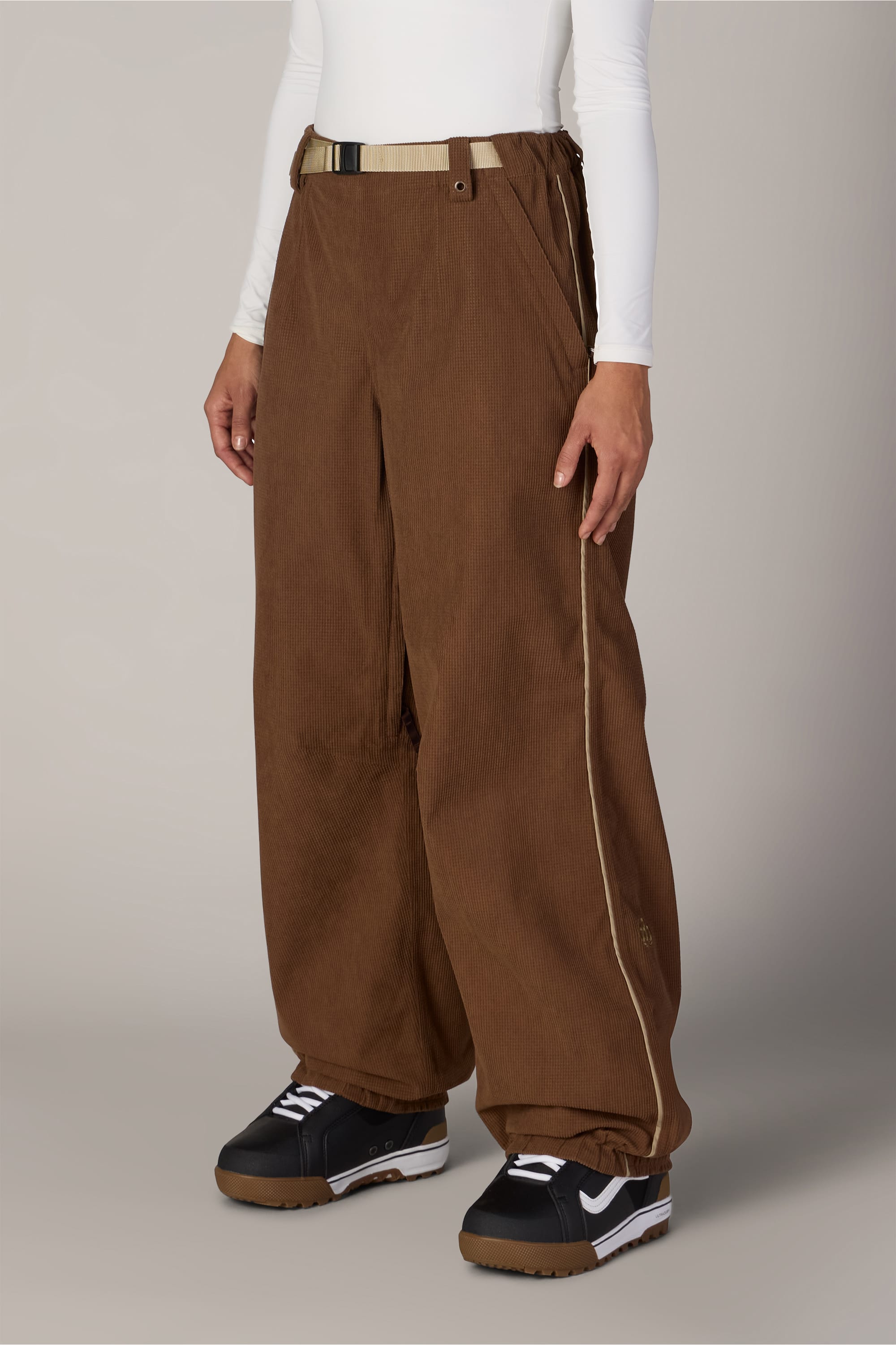 DARK EARTH GRID CORDUROY