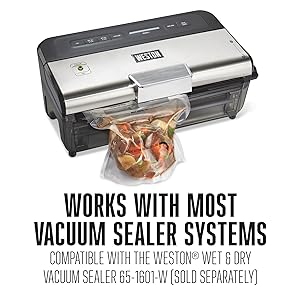 Compatible with most vacuum sealing systems