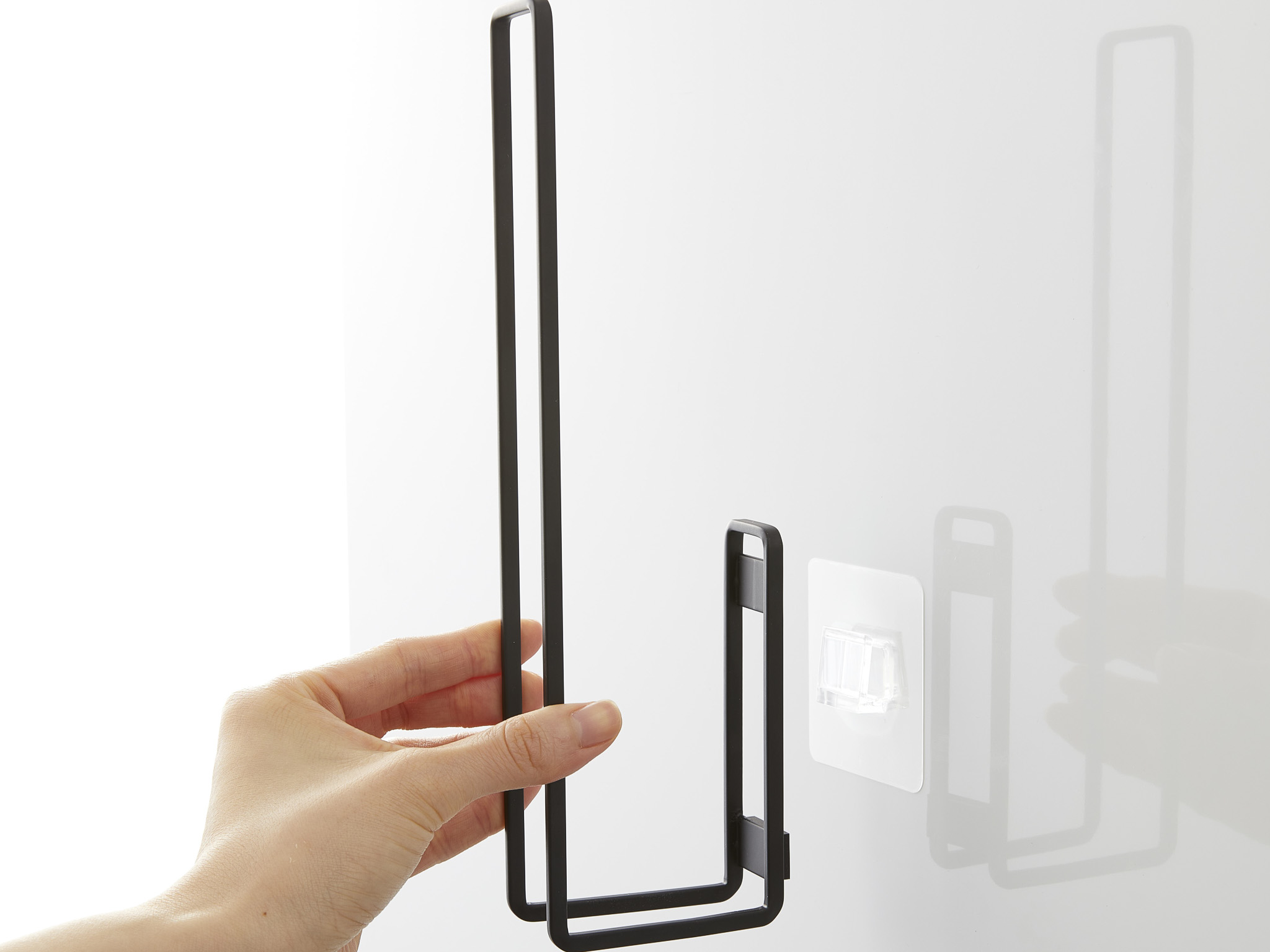 Film Hook Toilet Paper Holder : Secure storage