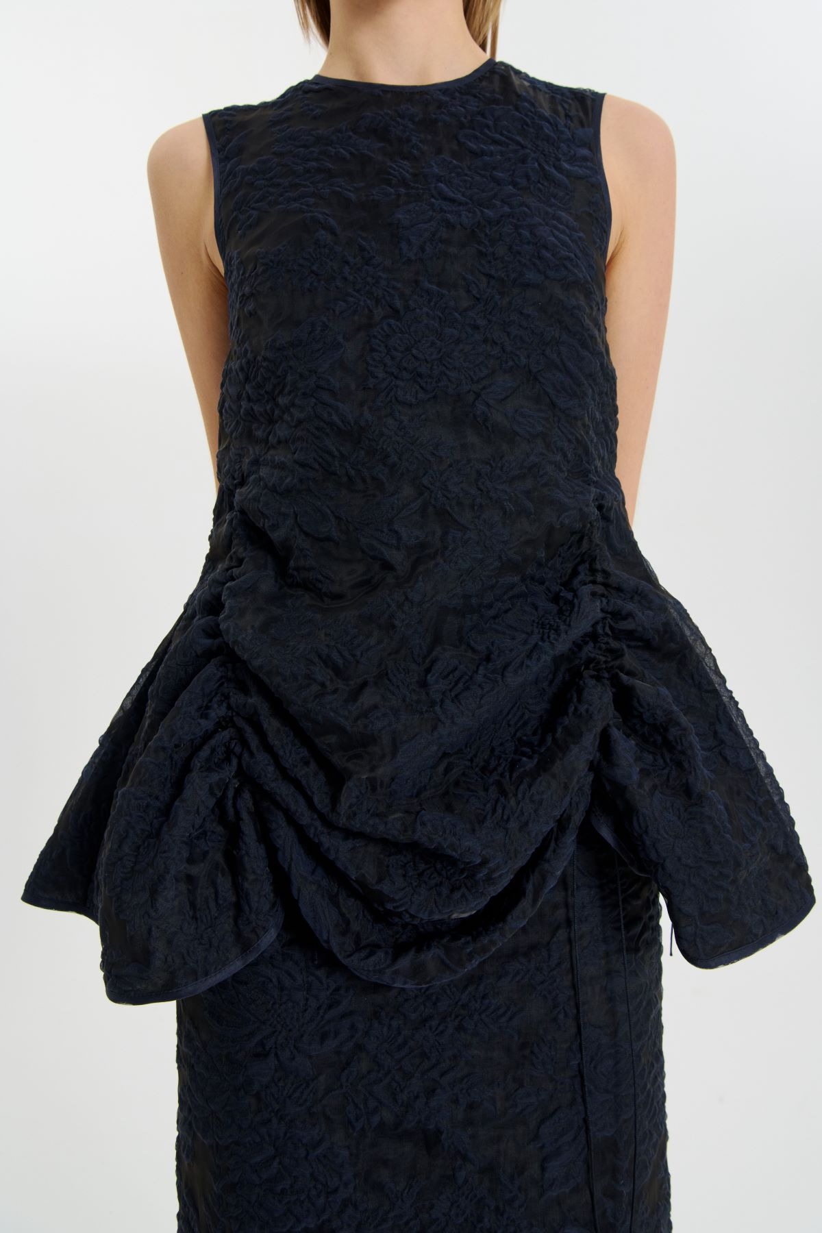 最終価格‼️CECILIE BAHNSEN-UKA SKIRT UKA | SKIRT POSY MATELASSÉ NAVY